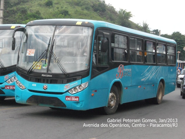 Transportes Blanco (Expresso São Jorge) - 408 / Marcopolo Senior Midi MB OF-1418Linha: NC03 - Paracambi x Sabugo