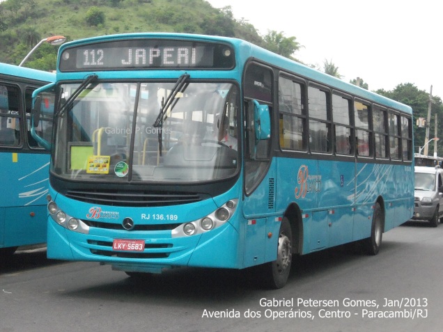 Transportes Blanco (Expresso São Jorge) - RJ 136.187 / CAIO Apache Vip II MB OF-1722MLinha: 112 - Japeri x Paracambi